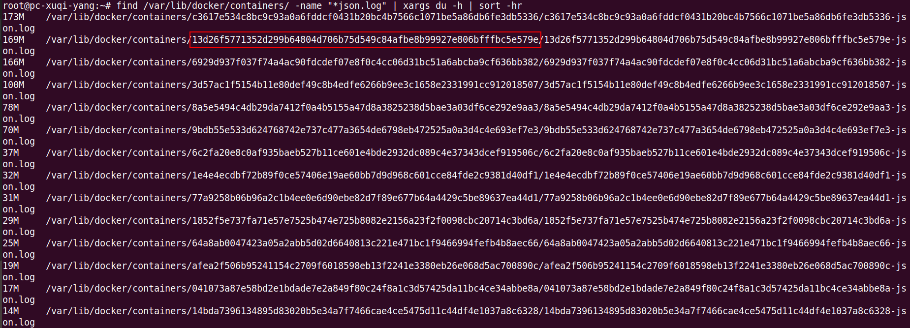 docker-logs-id
